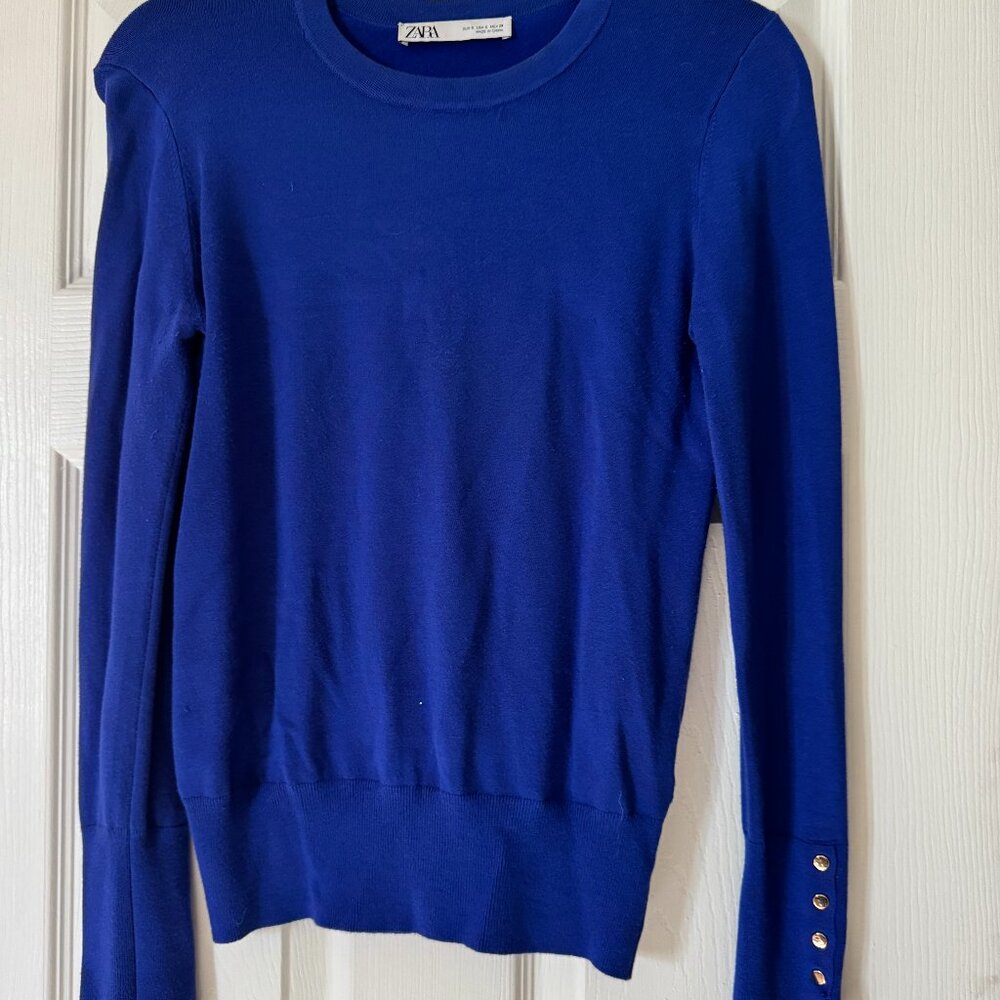 Zara Blue Sweater (Size Small)